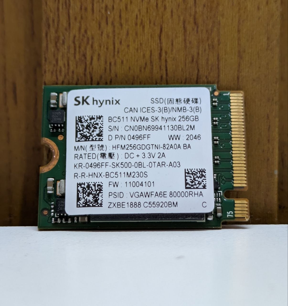 Disco NVME M.2 256GB SKHynix